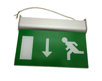 Acrylic Rechargeable Double Sided Emergency Exit Signs IP20 With Battery Operated