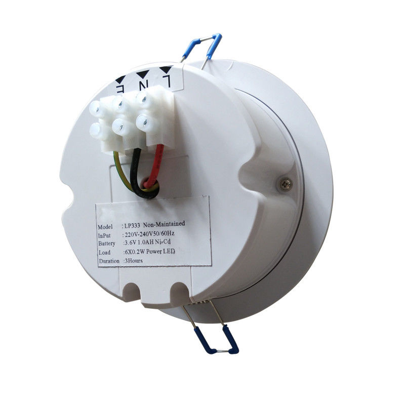6pcs 5730 상업용 LED 3W 천장 안착 비상 조명 배터리 백업 IP20 강철 케이스 L117N