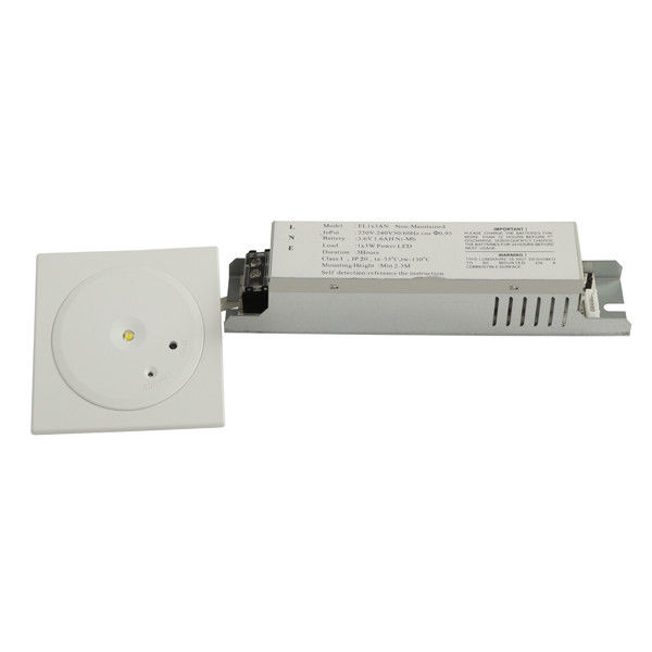 1W SMD 백색 LED 매입형 상업용 건물 자체 테스트 비상 조명 IP20