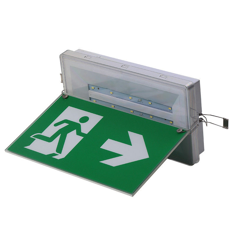 출구 신호 LED 5W 방수 비상 조명 IP65 220V 240V Ni Cd 배터리 조명 장치 L212N