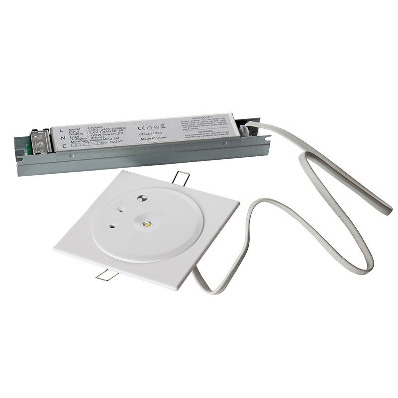 3 시간 지속 LED 비상 조명 3W SMD 백색 LED로 천장에 꽂힌 장착