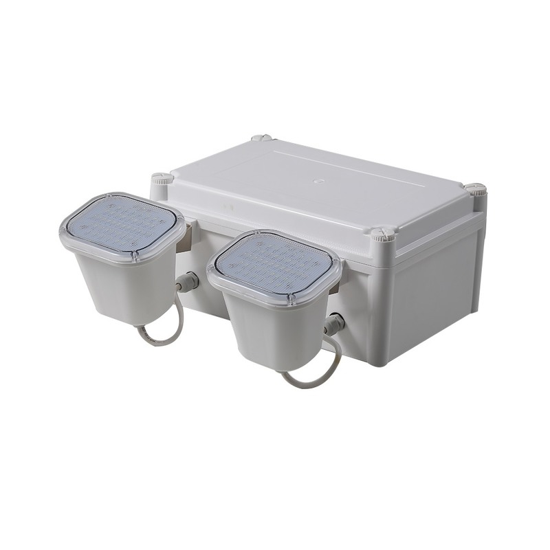 High Lumen 2x6W LED Twin Spot Emergency Light with 3-Year Warranty and 50000 Hours Lifespan