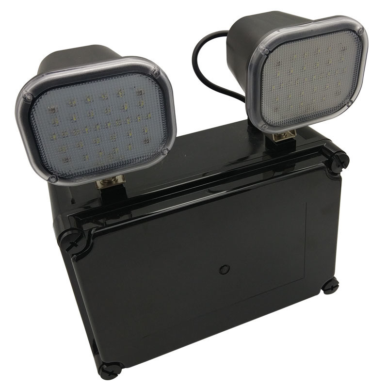 220V 입력 2x6W 트윈 스팟 LED 비상 조명 3 년 보증 50000 시간 수명