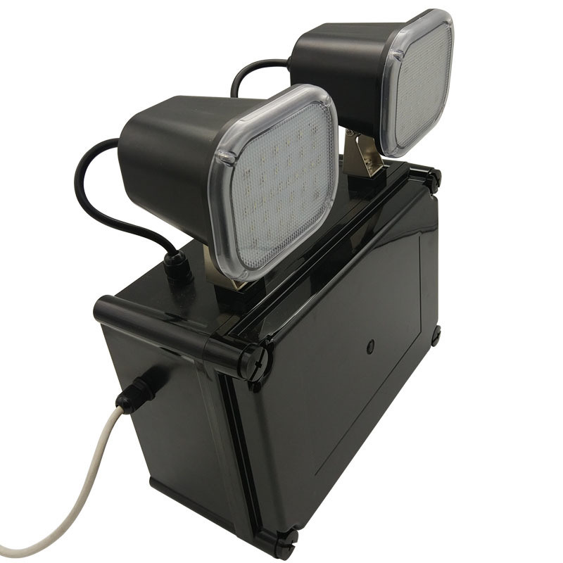 220V 입력 2x6W 트윈 스팟 LED 비상 조명 3 년 보증 50000 시간 수명