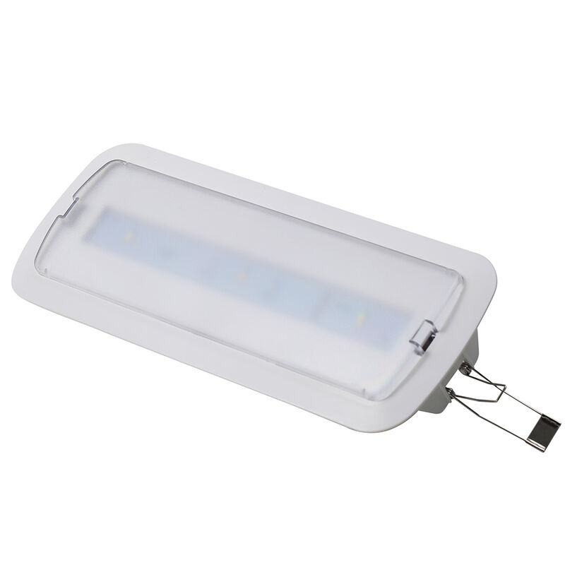 천장 매립형 내장 배터리 LED 충전식 비상등 (3시간 배터리 백업, IP20)