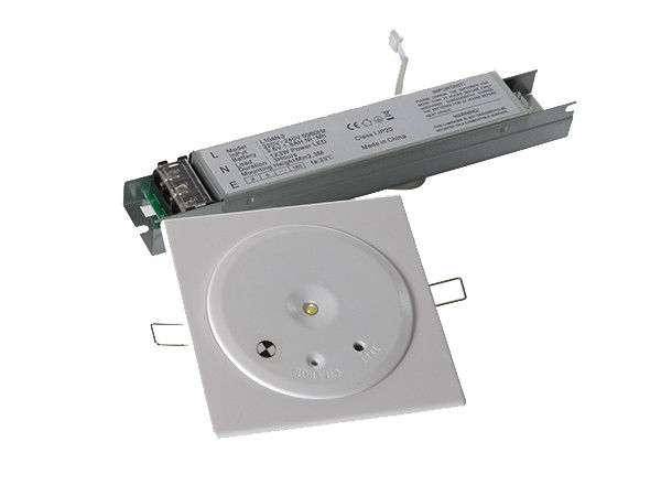 에너지 절약 IP20 상업용 매입형 LED 천장 비상 조명 배터리 백업 다운라이트 3W SMD 화이트