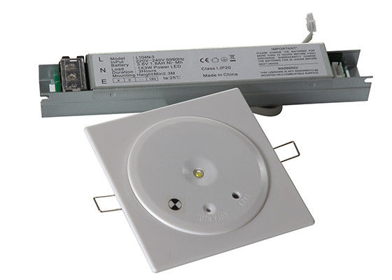 1W Ni-Cd 상업용 천장 LED 비상 조명 배터리 백업 배터리 작동 1.0Ah IP20 EL104N-1