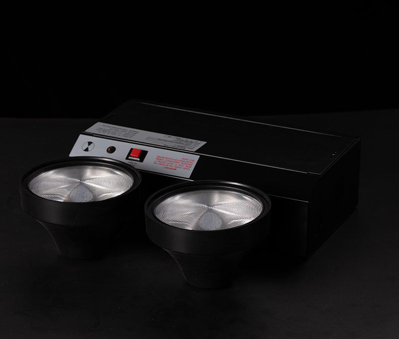 CE 블랙 케이스 LED 트윈 스팟 비상 조명 3 년 보증, 3.6V / 1.6Ah 배터리 및 3 시간 지속