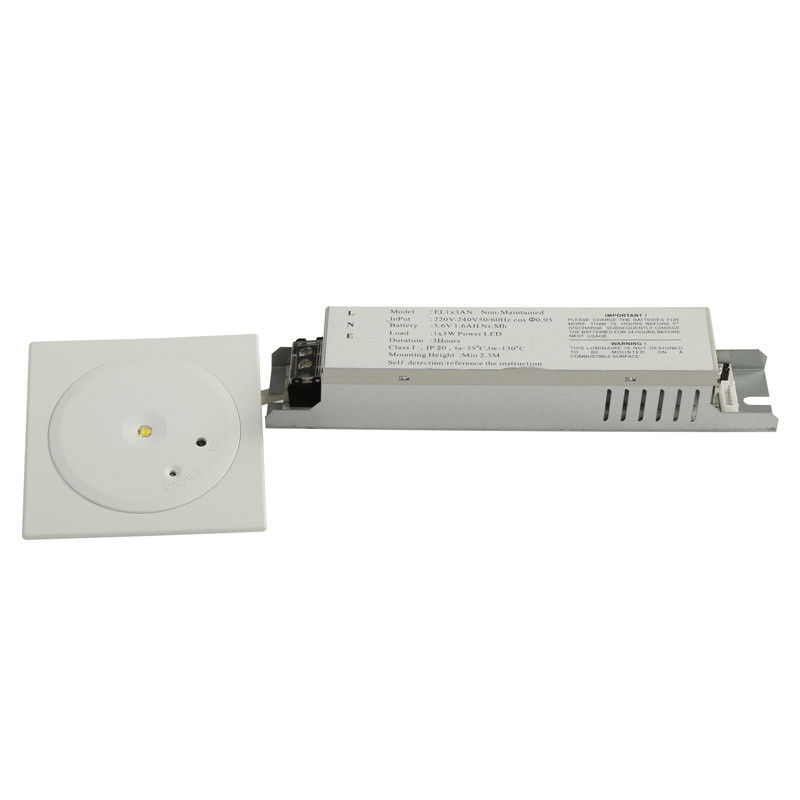 맞춤형 SMD 3W 천장 LED 비상 다운라이트 배터리 백업 Ni-Mh 3.6V